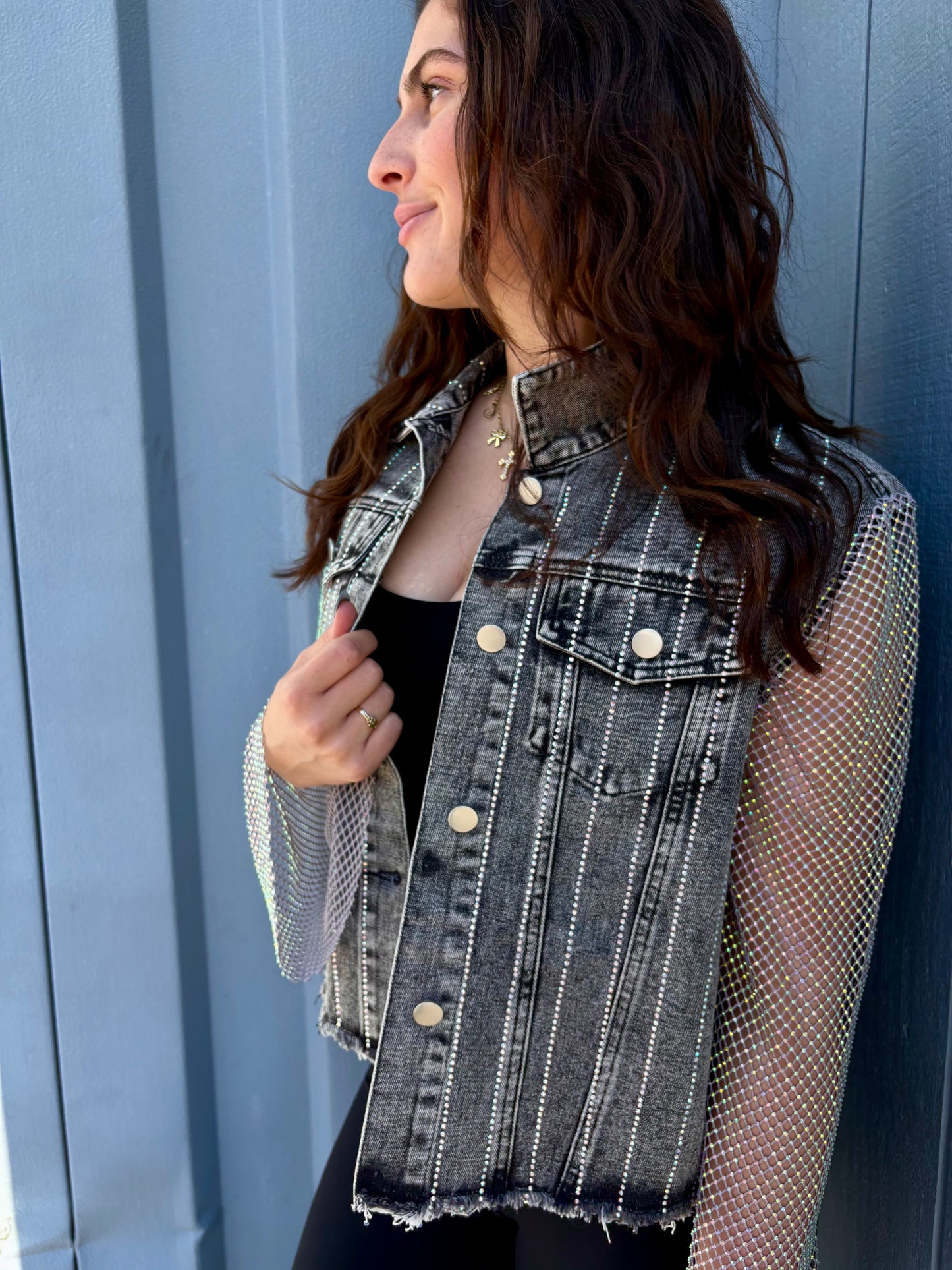 Denim Sparkle Jean Jacket